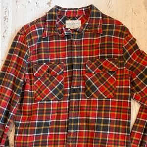 Denim & Supply Ralph Lauren Red and Yellow Plaid Flannel Shirt